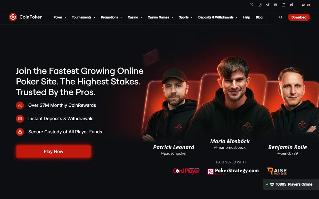 Captura de CoinPoker