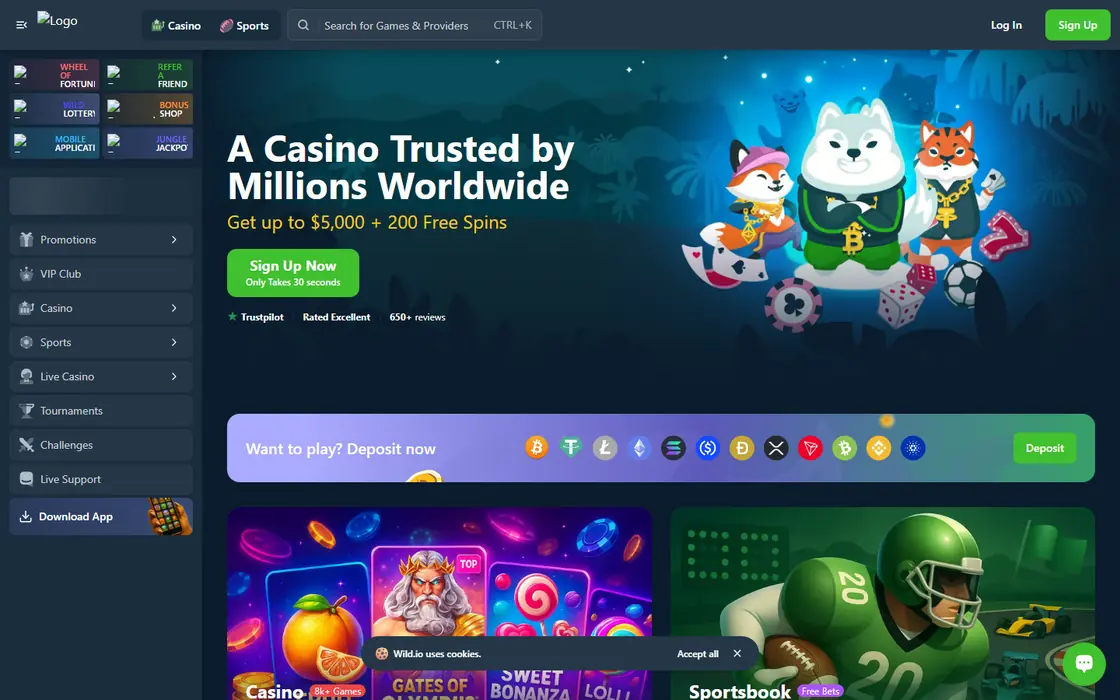 Captura de Wild.io
